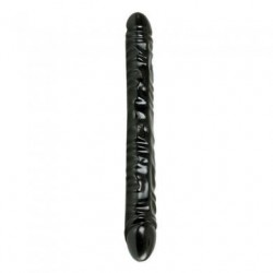 Black Jack Veined Double Dong 18-inch - Black 