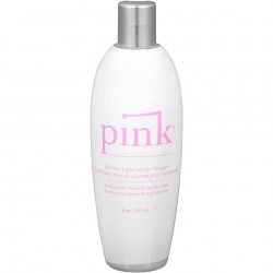 Pink Silicone Lubricant for Women - 8 Oz Flip Top Bottle