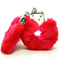 Plush Love Cuffs - Red