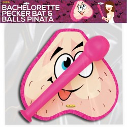 Bachelorette Pecker Bat &amp; Balls Pinata