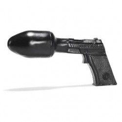 Buttzooka Pistol Morphed Butt-plug - Black 