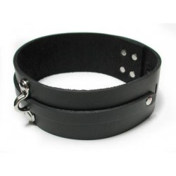 Bondage Basics Leather Collar - Black